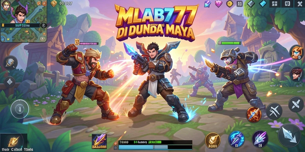 Screenshot gameplay MLBB777 menampilkan momen balapan yang memukau.
