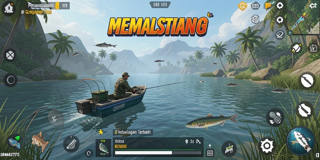 Tampilan menarik dari gameplay memancing di ORMASTOTO.