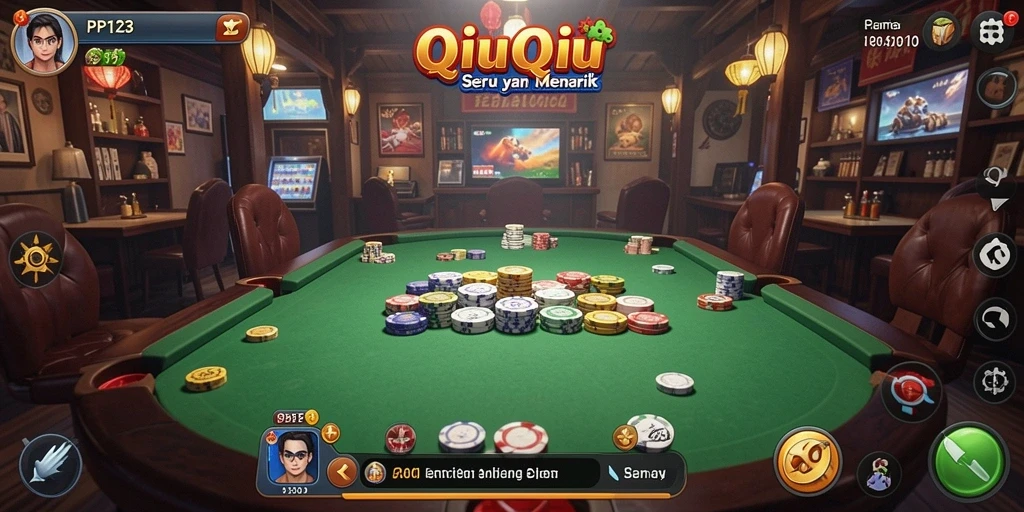 Tampilan gameplay seru dalam PP123 yang penuh tantangan QiuQiu.