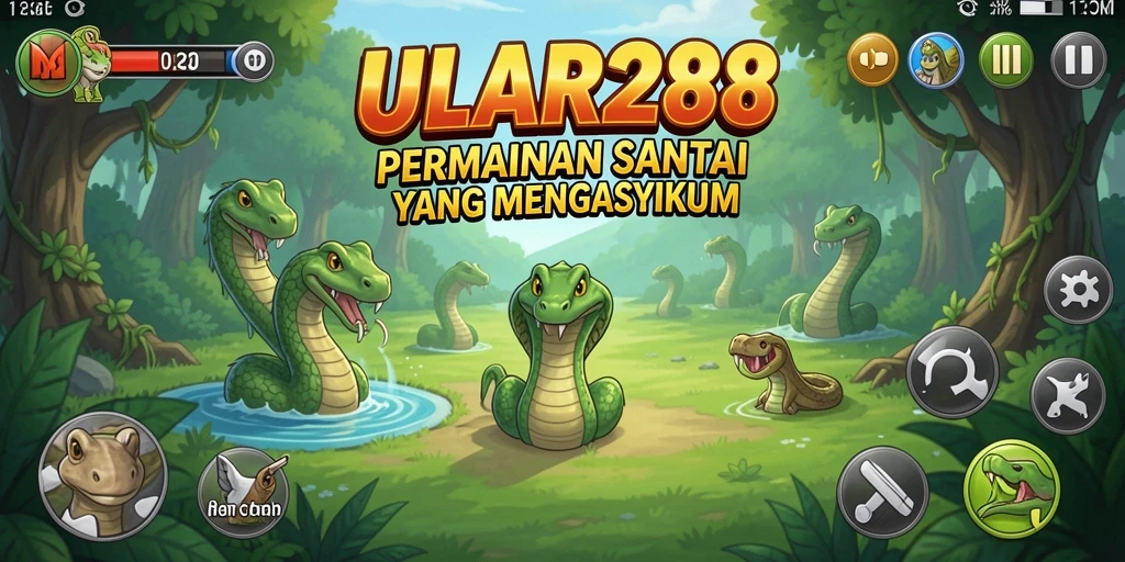 Tampilan gameplay ULAR288 yang penuh warna dan interaktif.
